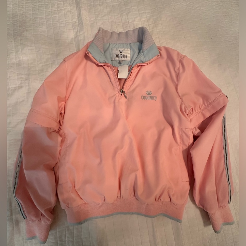 Pink rain/bomber jacket